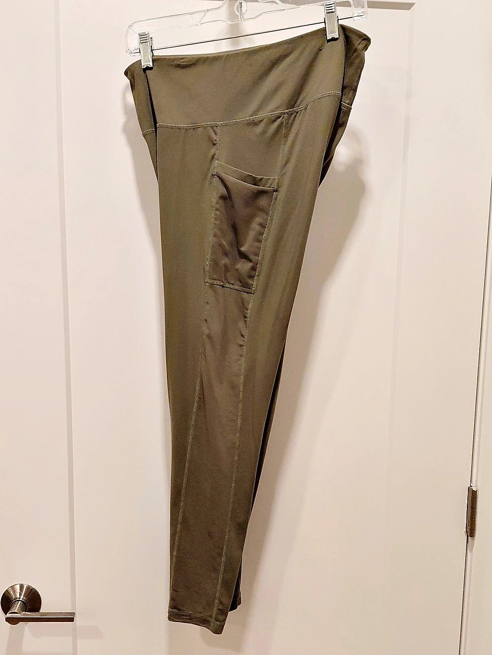crane Ladies Fitness Tights with Side Pocket, Green